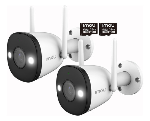 Kitx2 Cámara De Seguridad Wifi Imou Ip Exterior +32gb