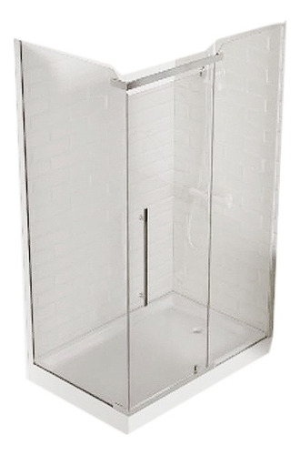 Shower Door Con Recept 120x80x200cm Abatible 6mm/dechaus