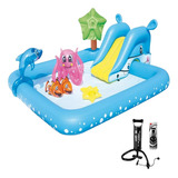 Pileta Pelotero Inflable Centro Juego Tobogan Nemo +inflador