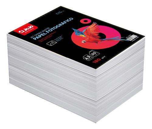 400 Folhas Papel Fotográfico Matte 180g A3 Fosco Premium