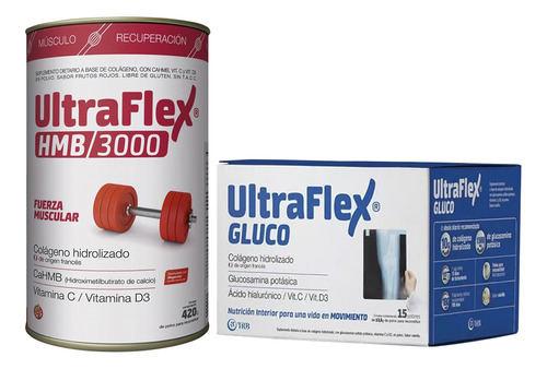 Ultraflex Glucosamina 15 U + Ultraflex Hmb 3000 420g