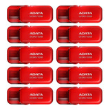 Kit 20 Memoria Usb 32gb Adata Uv240 2.0 Auv240-32g-rrd Color Rojo Liso