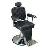 Cadeira Barbeiro Reclinável Base Redonda Iwcbrbr005