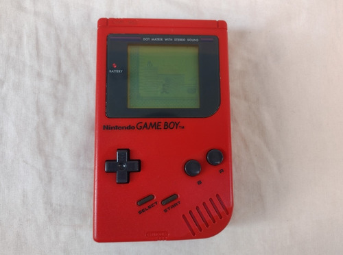 Game Boy Clássico Vermelho Funcionando Perfeitamente 