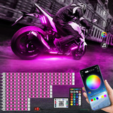 Kit De 12 Luces Led Underglow Para Motocicleta, Led Rgb P...