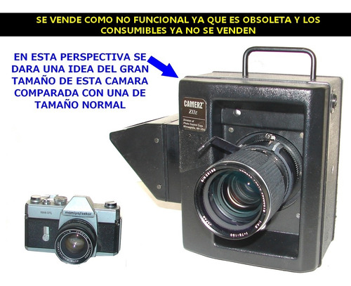 Rara Camara Fotografica Retro Gigante Camerz 70mm 1992