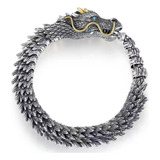 (20 #mold) Pulsera De Hip Hop Punk-dragon Retro Exagerado