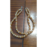 Collar Doble De Perlas Antiguo Combinado