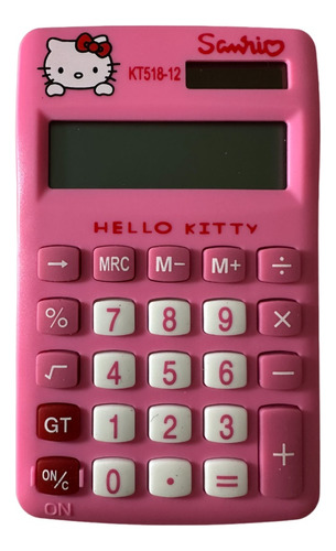 12 Calculadora Solar Hello Kitty Rosa Eco Calculadoras