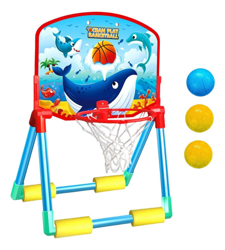 Cesta De Basquete De Piscina Flutuante De Plástico, Jogo De