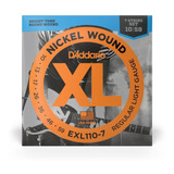 Encord Guitarra 7c .010 D'addario Xl Nickel Wound Exl110-7