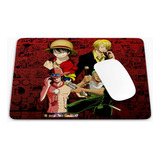 Mouse Pad One Piece Luffy Ace Zoro Sanji Manga