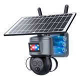 Câmera De Segurança Setec Energia Solar Wi-fi 4k Ultra Hd