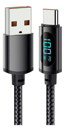 2 Metros Cable Carga Rápida Usb Tipo C 5a 100w Universal