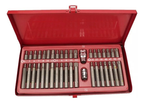 Set Kit Juego Puntas Corto Largo Torx Allen Imbus 40 Piezas