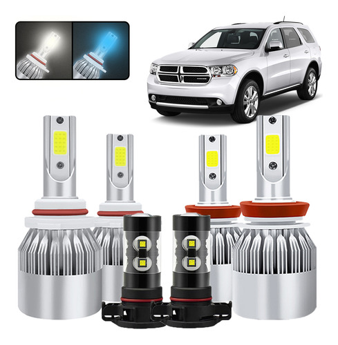 Kit De Focos Led 9005 H11 5202 Para Dodge Durango 2011-2013