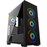 Gabinete Gamer Vidro Usb3.0 Xway 01144 Fonte 500w 4 Fans