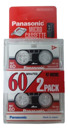 Microcassette Panasonic 60min ( Pack X 2)