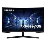 Monitor Curvo Samsung Odyssey G5 32 Wqhd 1ms 144hz Dp Hdmi Color Negro