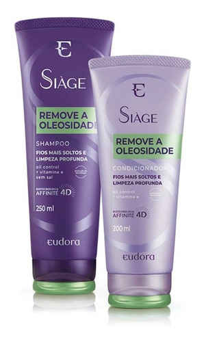  Kit Eudora Siàge Remove A Oleosidade Shampoo + Condicionador