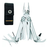 Pinza Multifuncion Leatherman Wave + Plus 17 Funciones Color Acero