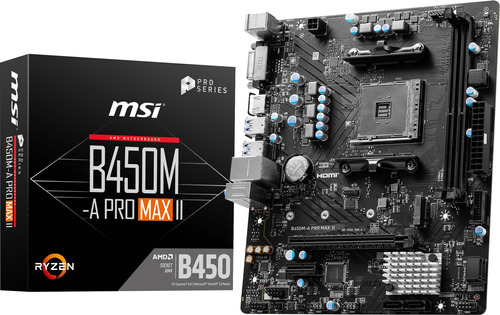 Placa Base Msi B450m-a Pro Max Ii Proseries (matx