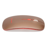 Mouse Slim Dual Inalámbrico Tecmaster Recargable Rosa