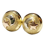 Aros De Oro 18kts Huecos 2,9grs 1cm Brumat