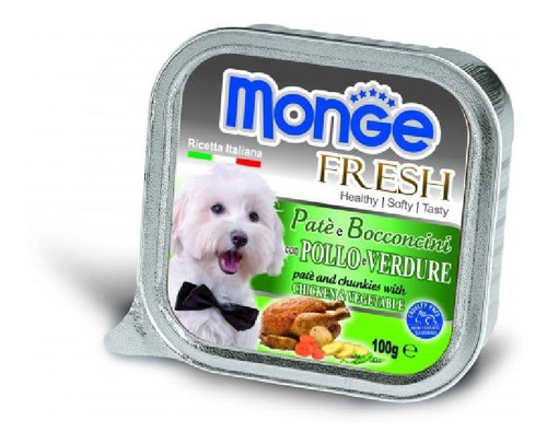 Alimento Para Perro -monge Fresh Cane Pollo Verdure 100 Gr