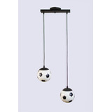 Colgante 2 Luces Pelota Byn Lampara P/niños Led Vintage Deco