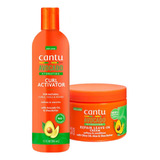 Pack Activador Y Crema Leave-in Para Rulos Avocado Cantu