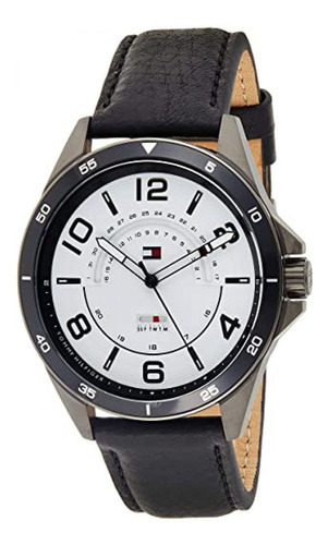 Reloj Tommy Hilfiger Th 1791396 Hombre. Ct Color De La Malla Negro Color Del Bisel Negro Color Del Fondo Blanco