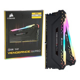 Memória Ram Vengeance Rgb Pro Color Preto  16gb 2 Corsair Cmw16gx4m2z4000c18