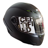 Casco Integral Ich Negro Mate Tamaño Xl