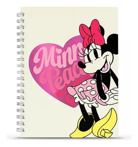 Cuaderno Mooving 16x21 Minnie Tapa Dura Espiral 80 Hjs