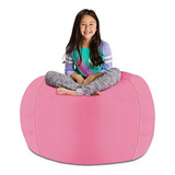 Funda De Silla Puff Para Juguetes De Niños - Organizador De 