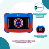 Tablet Ghia Uso Rudo Kids Bluetooth 1gb Ram Azul Capitan