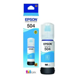 Tinta Epson 504 Cyan L4150 L4160 L6161 L6171 L6191 70ml