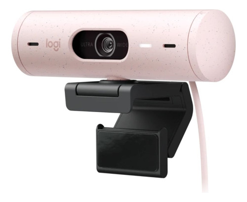 Webcam Camara Web Logitech Brio 500 Full Hd 1080p Rosado