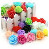 Flores Artificiales Cabezas De 3cm Flores Goma Eva Pack X50