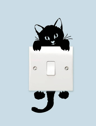 Pegatina De Pared Para Interruptor De Gato