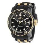 Reloj Invicta 39414 Pro Diver Quartz Hombre Color De La Correa Negro