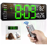 Reloj De Pared Digital Decorativo Led Pantalla Grande