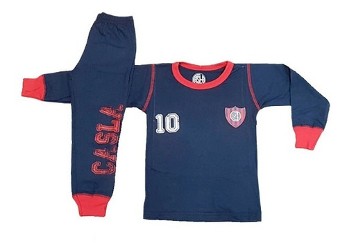 Pijama Jersey San Lorenzo Oficial Equipo Futbol Niño 2 Al 10