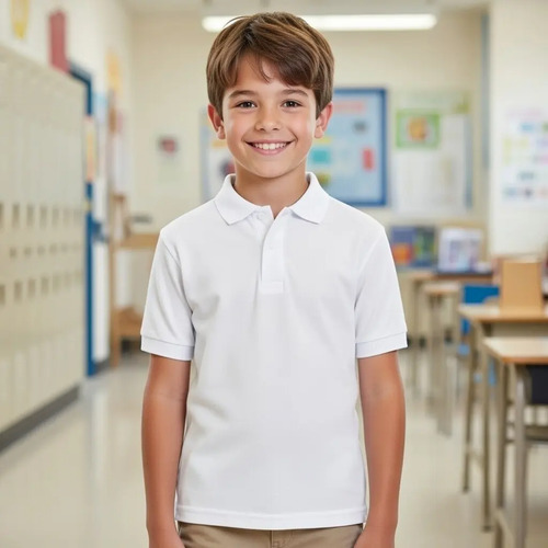 Playera Polo Sartex Para Niño Escolar | MercadoLibre