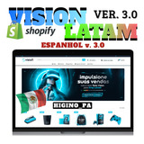 Tema Shopify Vision Genérico Latam + Check. Yampi Cartpanda