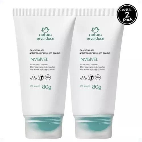 Desodorante En Crema Natura Original 2 Piezas