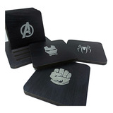 Kit Gourmet 6 Porta Copos Vingadores Marvel 