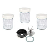 Kit De 3 Mini Vasos Cristal Completo Para Oster