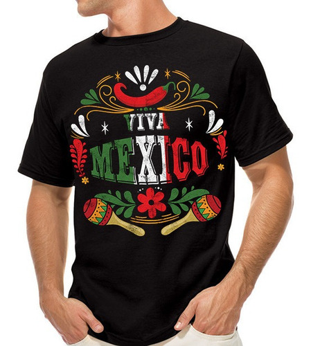Playera Camiseta Viva Mexico Grito De Independencia Unitalla